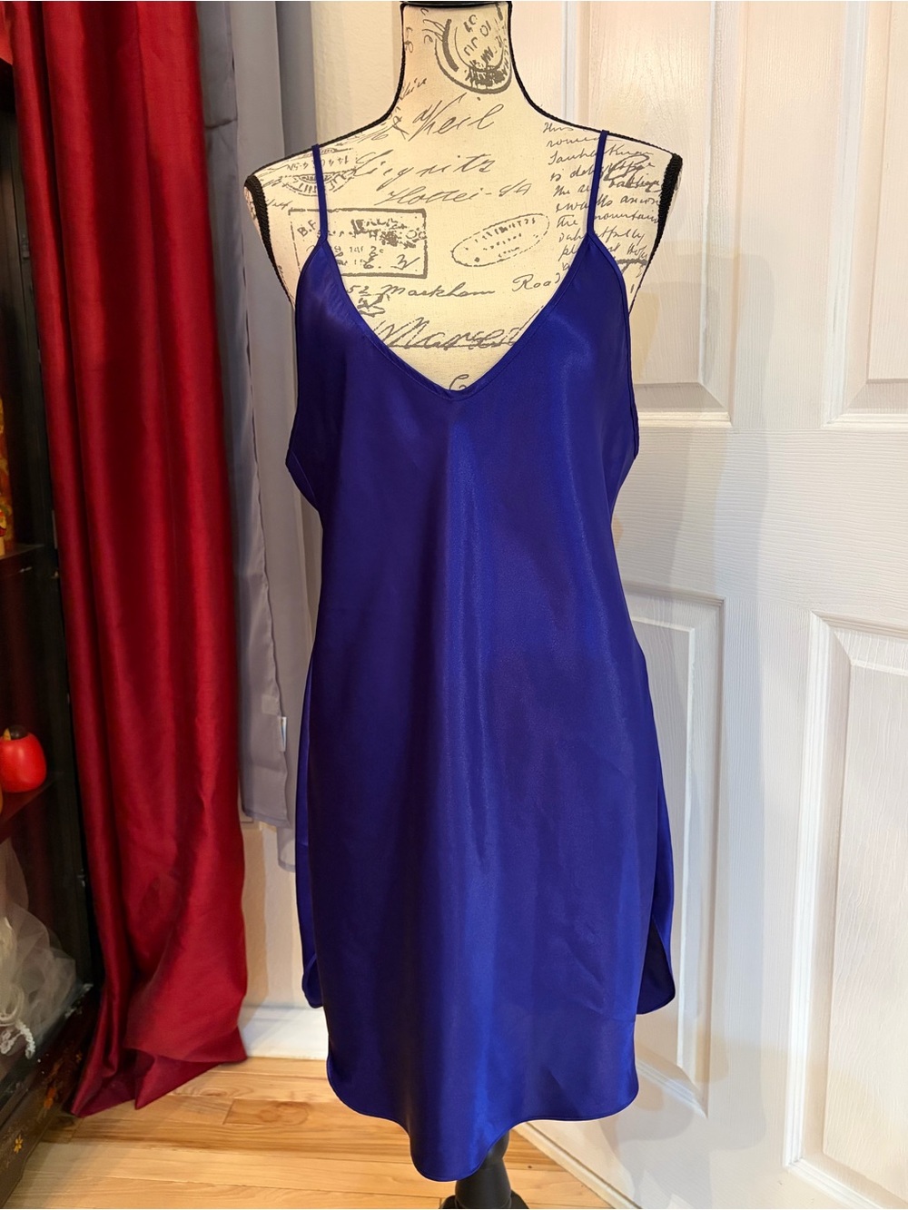 Vintage Pollinaise Satin Slip Dress
